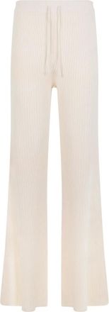 Alberta Ferretti Broeken, Dames, Wit, S, Wol, Elegante Veelzijdige Broek