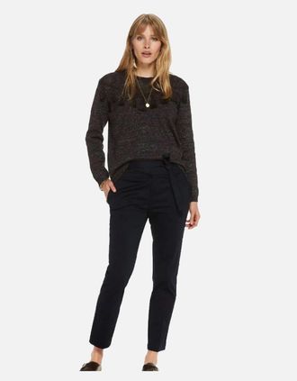 Maison Scotch Womens Maison Scotch Tie Waist Womens Chinos - Navy - Size: 14