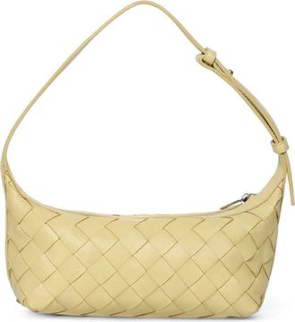 Walter Baker Aurora Woven Leather Mini Shoulder Bag in Shadow Green at Nordstrom Rack