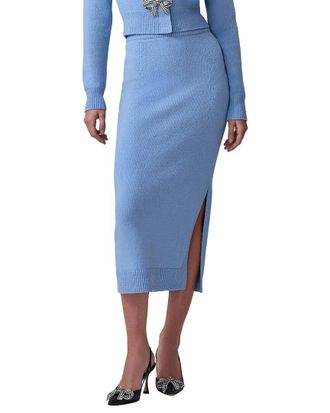 Carolina Herrera Wool & Cashmere-Blend Pencil Skirt