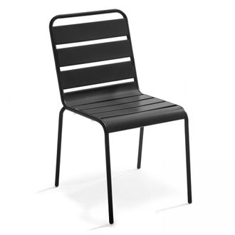 Oviala Silla de metal antracita