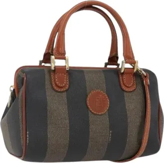 Fendi Pre-owned Handbags, female, Multicolor, Size: ONE SIZE Pre-owned Canvas Handbag