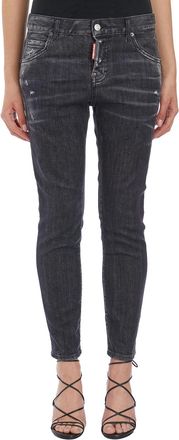 Dsquared2 Womens Jeans In Denim Cool Girl - Dark Grey Cotton - Size EU 34 (Womens)