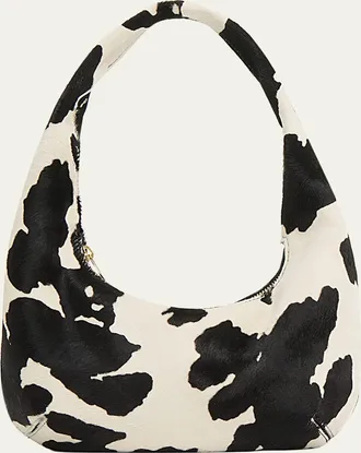 Mansur Gavriel Gnocchi Mini Cow-Print Calf Hair Shoulder Bag
