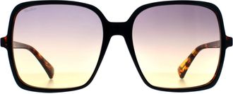 Max Mara Square Womens Havana Brown Gradient MM0037/S Emme9 - Red - One Size