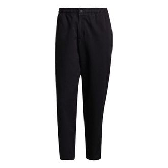 adidas Mens adidas originals C Twill Pant Solid Color Loose Straight Casual Pants/Trousers Autumn Black H11371