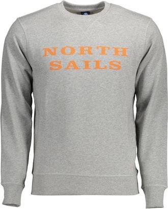 North Sails Crew Neck Sweatshirt Classic Logo - Heren - Sweatshirts - Grijs - XL - Katoen - Hoodies & sweatvesten