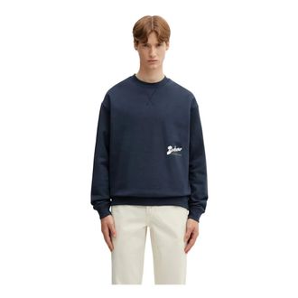 Barbour Blythe Crewneck - Heren - Sweatshirts & Hoodies - Blauw - Maat: XL Katoen