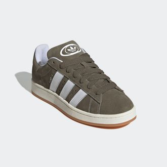 adidas Sneaker ADIDAS ORIGINALS CAMPUS 00S, Herren, Gr. 38,5, gr&uuml;n (olive strata, cloud wei&szlig;, sanftes wei&szlig;), Leder, Schuhe Sneaker