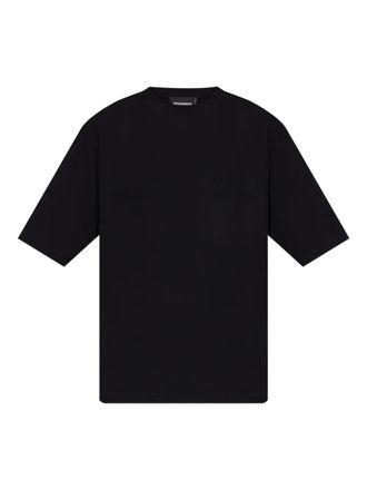 Dsquared2 embroidered T-shirt - men - Cotton - XXXL - Black