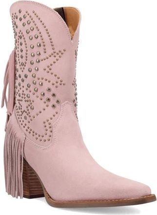 Dingo Star Power Fringe & Stud Western Boot in Pink at Nordstrom, Size 9.5
