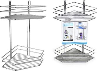 Trade Shop Trade Shop - Estante Angular 2 Estantes Organizador Ba&ntilde;o Cuchillo De Ducha De Metal