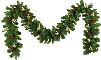 National Tree Company 9Ft X10in Crestwood Gold Spruce Garland