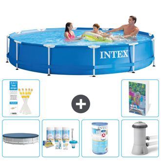 Intex Piscina Con Estructura Redonda - 366x76 Cm - 7-piezas S34