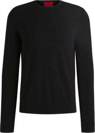 HUGO BOSS Slim-fit sweater with crew neck in soft yarns