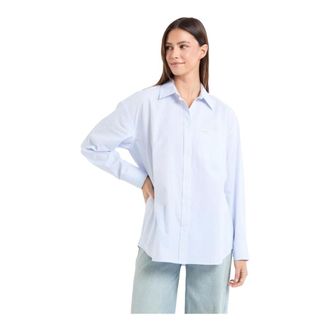 Guess Dames, Blouses & Shirts, Blauw, Maat: XS