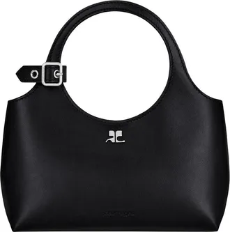 Courr&egrave;ges Holy Day Silver Buckle Mini Bag