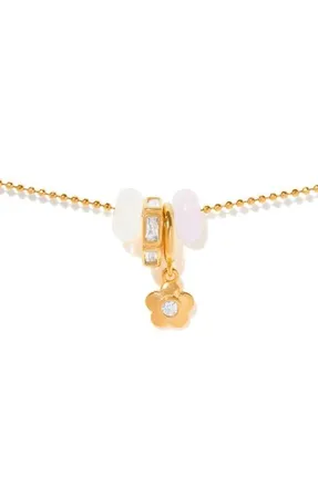 Girls Crew Flower Dash Charm Necklace in Gold at Nordstrom