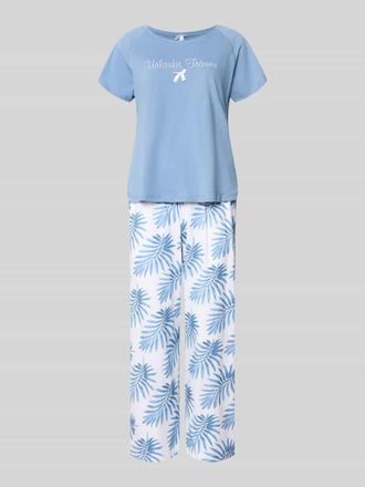 Louis & Louisa Regular Fit T-Shirt mit Zierschleife in Blau, Gr&ouml;&szlig;e XXL