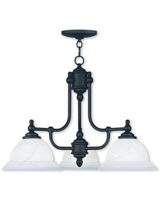 Livex Lighting Livex North Port 3-Light Black Chandelier