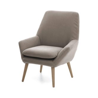 Talamo Italia Sill&oacute;n Dabdall, Sill&oacute;n De Dise&ntilde;o Para La Sala De Estar., 100% Made In Italy, Sill&oacute;n Relax En Tela Tapizada, 80x70h95cm, T&oacute;rtola - Dmora