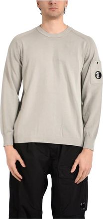 C.P. Company C.p. Company, Truien & Vesten, Heren, Grijs, L, Katoen, Round-neck Truien