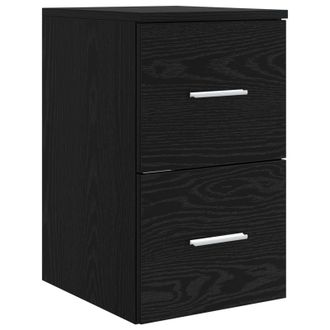 vidaXL Gabinete De Ba&ntilde;o Intermedio Roble Negro 30 X 44,5 X 50 Cm Vidaxl