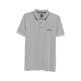 HUGO BOSS Hugo, Polo Shirts, male, Gray, Size: 3XL Polo Shirt