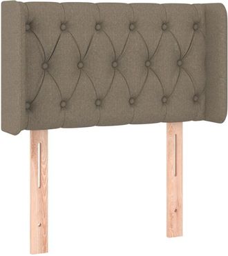 vidaXL Cabecero Con Led De Tela Gris Taupe 83x16x78/88 Cm Vidaxl