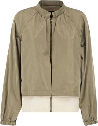 Fabiana Filippi Polyester Jas - Dames - Zomerjassen - Beige - XS - Polyester - Jassen