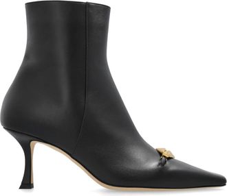 Jimmy Choo London Dames, Schoenen, Zwart, Maat: 39 1/2 EU Leer