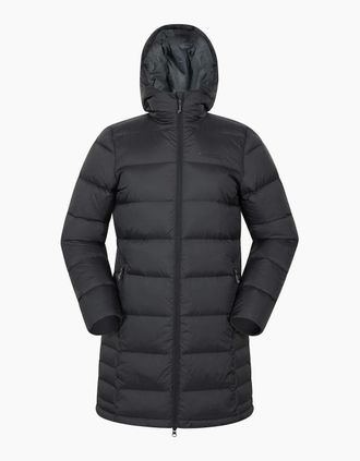 Mountain Warehouse Womens Mountain Warehouse Womens/Ladies Stratus Extreme Packable Long Down Jacket - Black - Size: 14