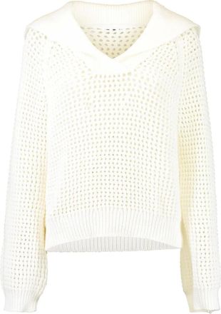 Brunello Cucinelli Maglione con colletto alla marinara - Bianco