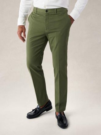 Robert Talbott Douglas Chino Pant in Dark Olive at Nordstrom, Size 32 X 34