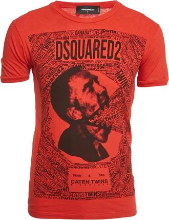 Dsquared2 T-shirt met grafische print - Rood