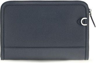 Dolce & Gabbana Mens Blue Calf Leather Bos Taurus Wallet