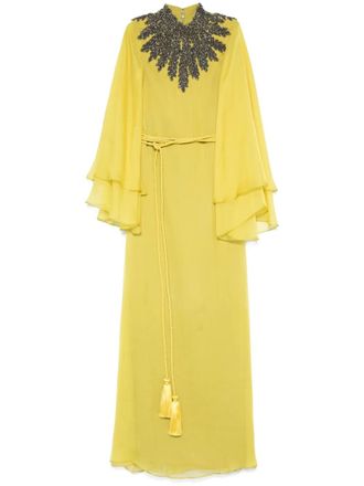 Jean-Louis Sabaji embellished maxi dress - Green