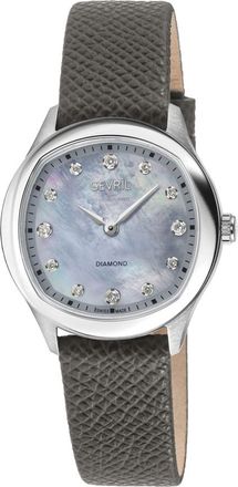 Gevril Group Morcote Diamond Mother of Pearl Dial Ladies Watch 19046