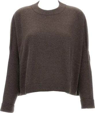 Dusan Trui met ronde hals - Bruin