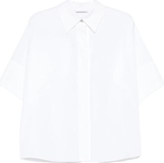 Givenchy Overhemd in Poplin - Dames - Overhemden - Wit - S - Katoen - Overhemden
