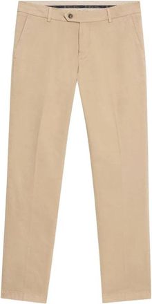 Brooks Brothers Slim Fit Katoenen Chinos - Heren - Chinos - Beige - W42 - Katoen - Broeken