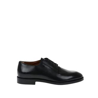 Ermenegildo Zegna Torino Derby Schoenen - Heren - Nette schoenen - Zwart - 41 EU - Leer - Schoenen