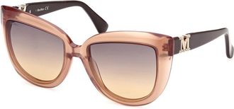 Max Mara MM0029 45F Womens Sunglasses Brown Size 56