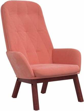vidaXL Sill&oacute;n De Relax De Terciopelo Rosa Vidaxl