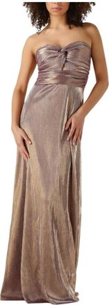 Ibana Kleedjes, Dames, Grijs, 2Xs, Glamoureuze Midi Jurk voor Vrouwen