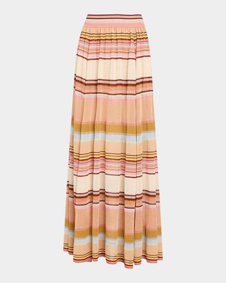 Zimmermann Fairlight Stripe Circle Skirt