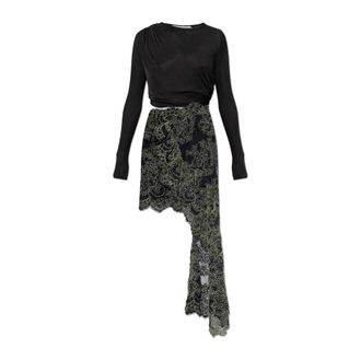 CHRISTOPHER ESBER Vestido de manga larga de encaje Verve Twisted Tee - Dresses - Mujer - Negro - S
