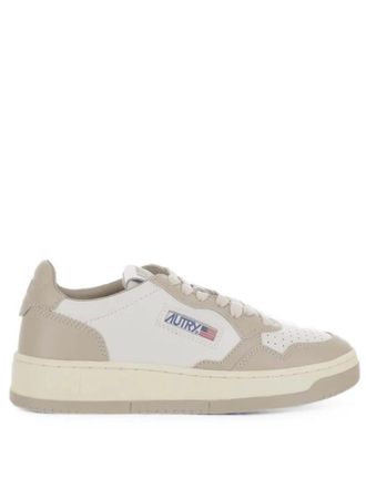 Autry Beige Logo Sneakers
