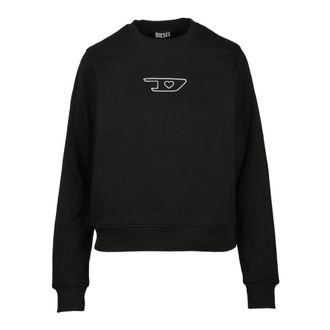 Diesel Felpa - Dames - Sweatshirts - Zwart - XS - Katoen - Hoodies & sweatvesten