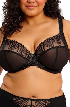 Elomi Reja Underwire Plunge Bra in Black at Nordstrom Rack, Size 38F (4D Us)